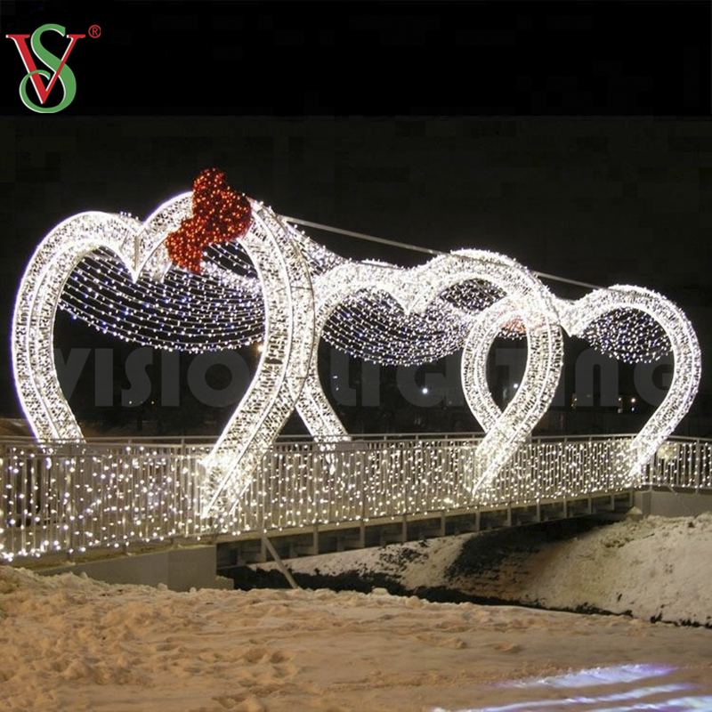 Illuminazione ad ingresso a led illuminazione animata tunnel arco decorazione natalizio motivazione