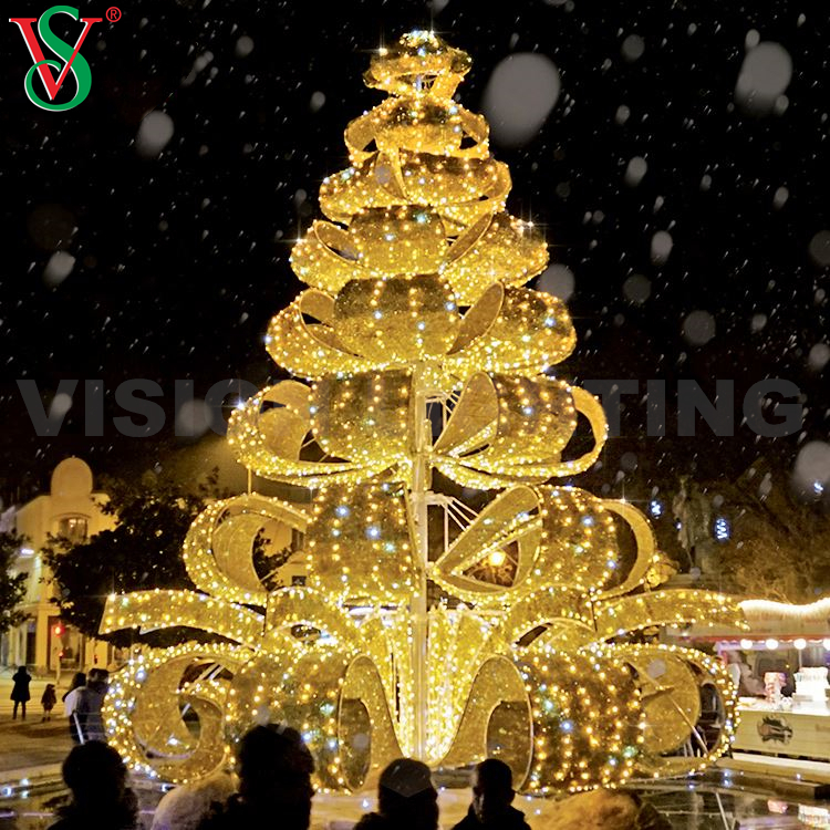 L'illuminazione decorativa per albero di Natale all'aperto a outdoor per quadrati, eventi e display commerciali