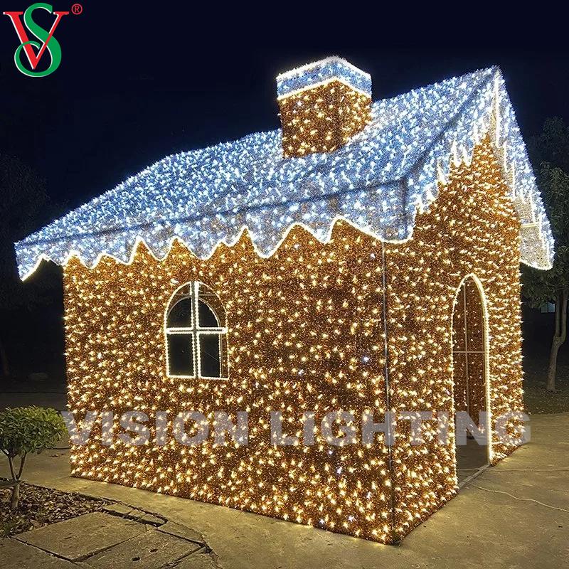 Luci di decorazione di motivi 3D di Natale all'aperto LED LED LIMINA DI PERSEGLIE CASA