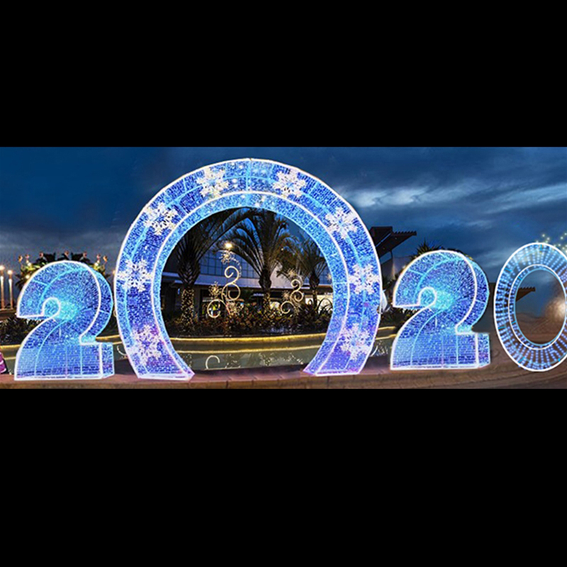 Luce del motivo dell'anno 3D