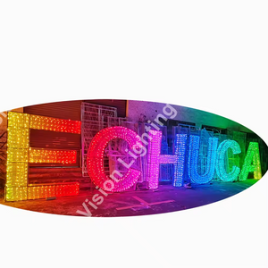 Luci di carattere RGB personalizzate per la decorazione della scultura con lettere per decorazioni per esterni