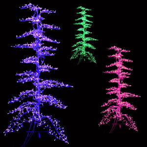 Personalizzato Paesaggio motivo Pixel DMX512/TTL decorazione esterna Chrismtas RGB albero di luce