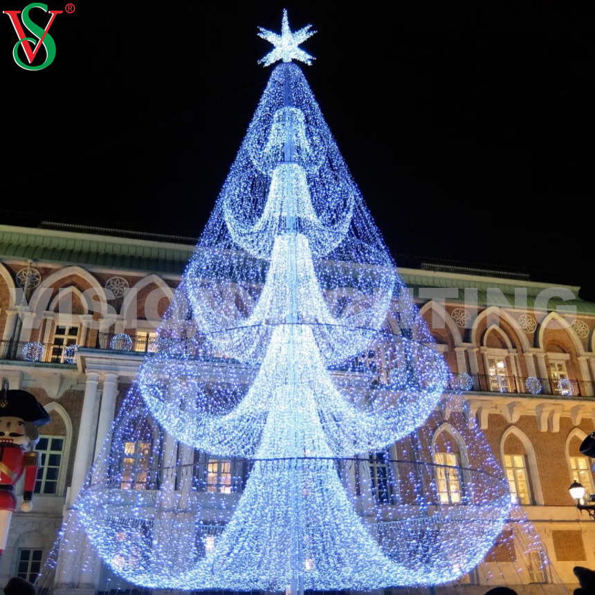 Cono di Natale a led per esterni Decorazione per esterni String Lights per Street & Plaza & Mall