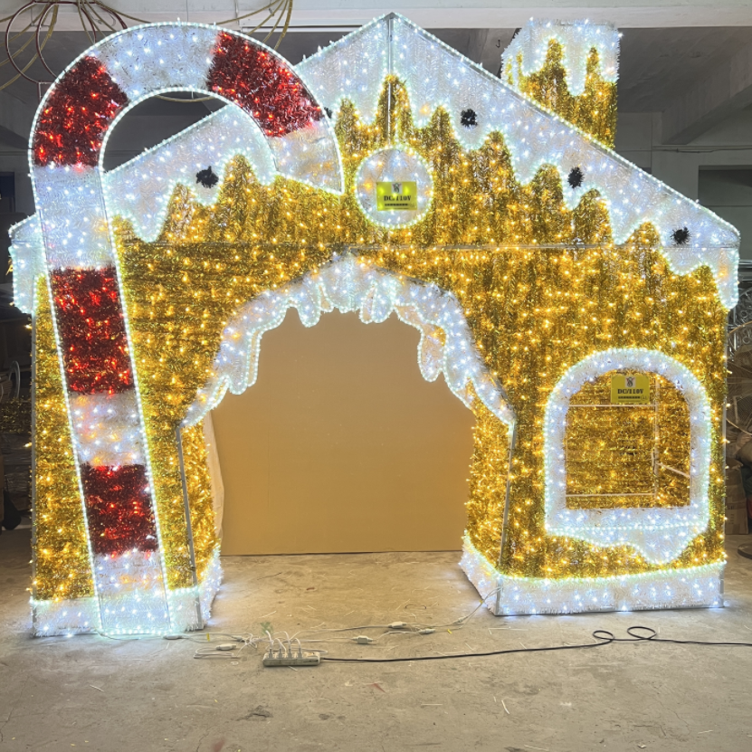 Luci di decorazione di motivi 3D di Natale all'aperto LED LED LIMINA DI PERSEGLIE CASA