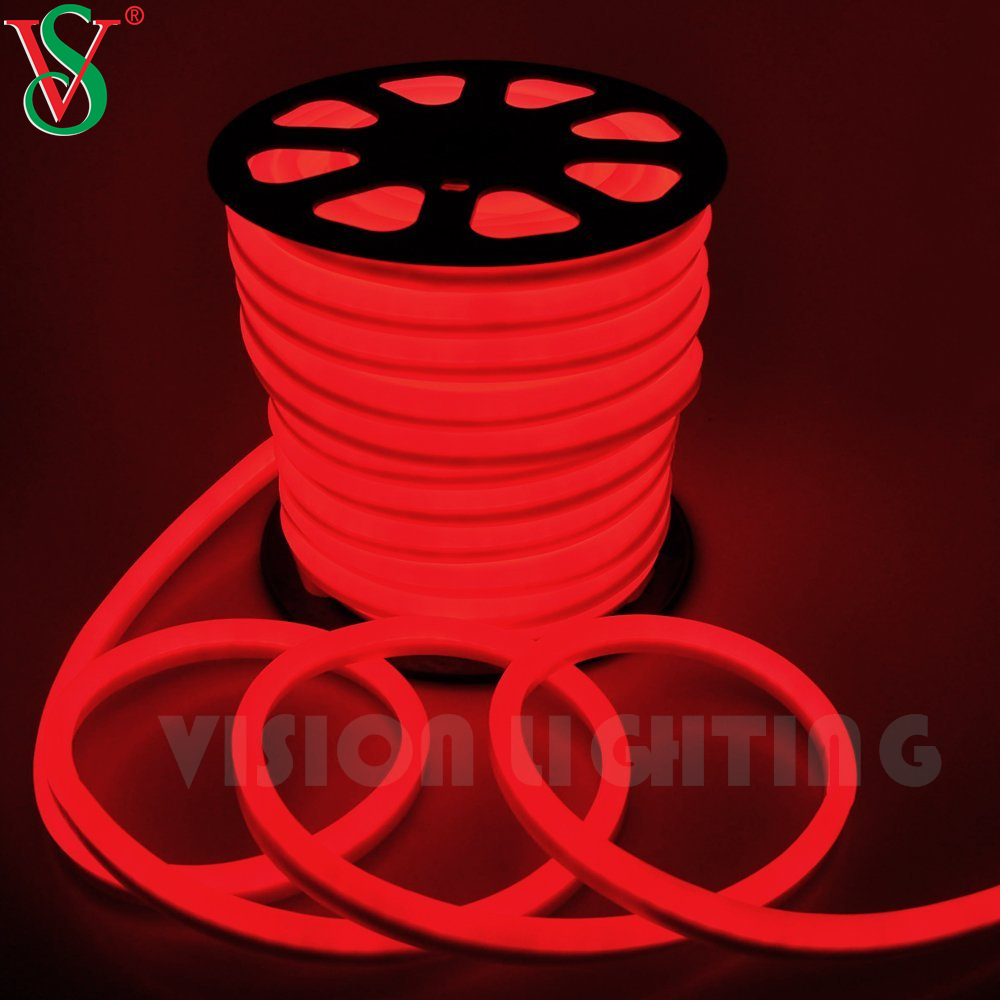 INFERIORE 15*25mm/8*16 mm Striscia lampada flessibile 24V/110 V/220 V/Luci al neon a flessione LED per montaggio a parete esterna