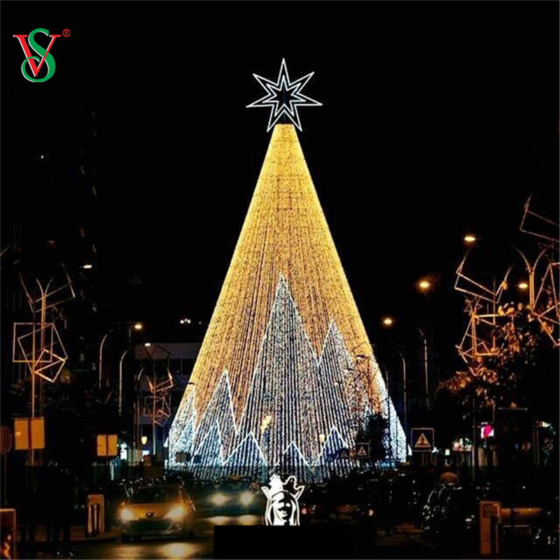 Luce LED 3D gigante per albero di Natale per la decorazione di festival all'aperto