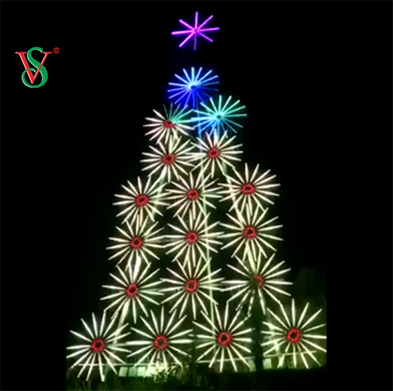 Luci di fuochi d'artificio a LED per decorazioni natalizie per le vacanze Luci per alberi di fuochi d'artificio a LED per esterni